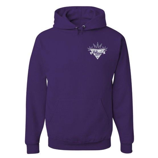 High Octane OG Crew Embroidered Hoodie - Purple and White